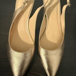 Ivanka Trump Metallic Gold Heels